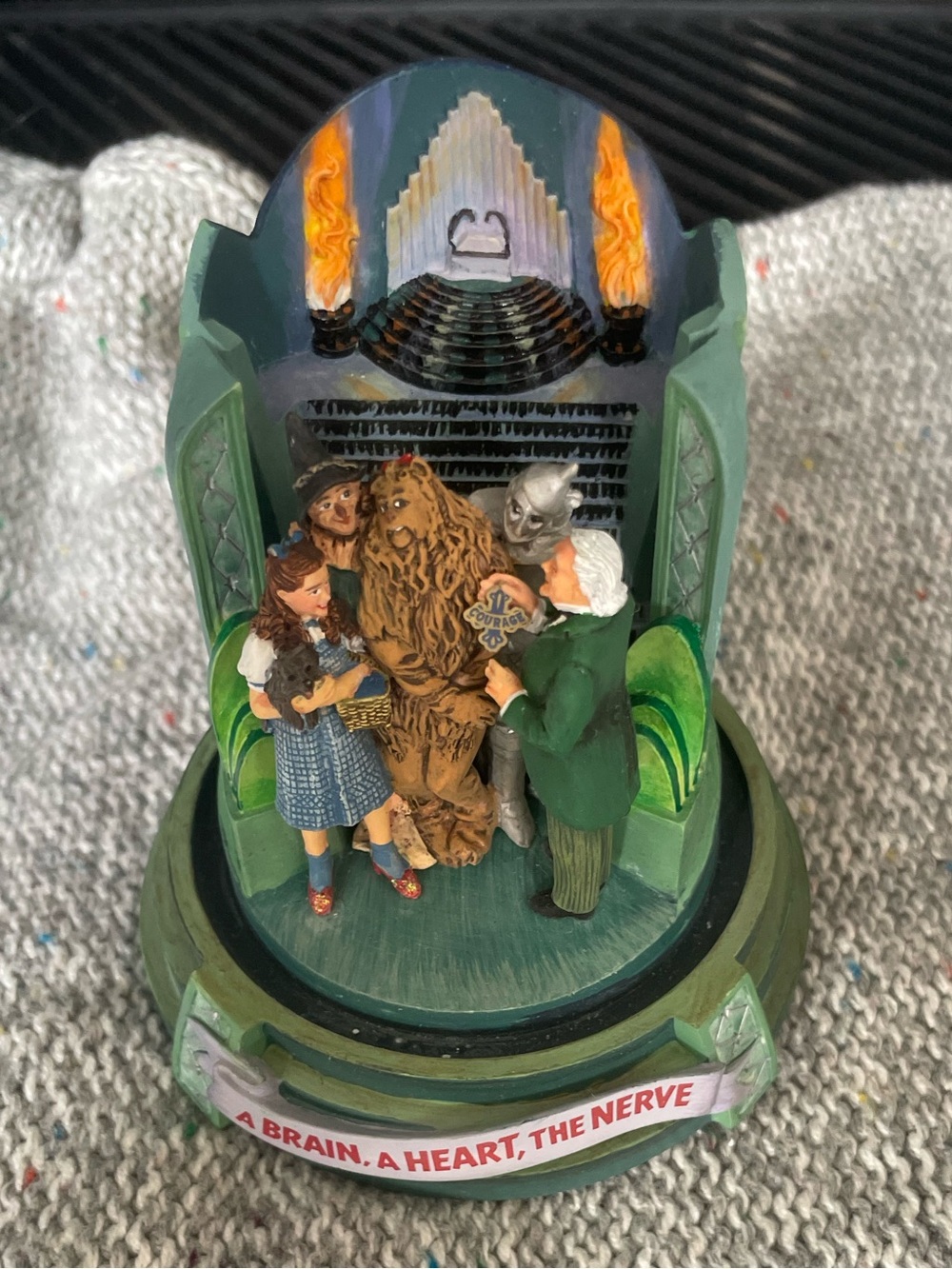 Franklin Mint “A Brain, A Heart, the Nerve” musical figurine